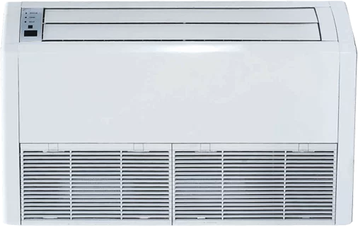 Sivulta puhaltava ilmalämpöpumppu